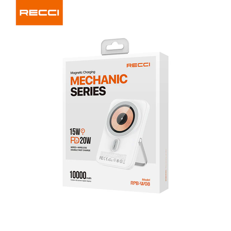  Recci RPB-W08 Mechanic Wireless Magsafe Power Bank